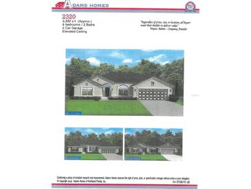 Charming single-story home with a well-manicured lawn and a two-car garage, showcasing classic curb appeal at 3960 South Haberland Blvd., North Port, FL 34288