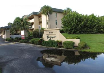 Banyan Point community entrance sign at 601 Shreve St # 12B, Punta Gorda, FL 33950