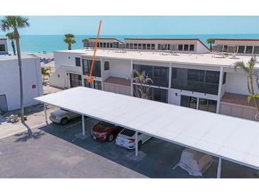 Charming condo complex with covered parking featuring direct beach access and beautiful ocean views at 500 Park S Blvd # 62, Venice, FL 34285