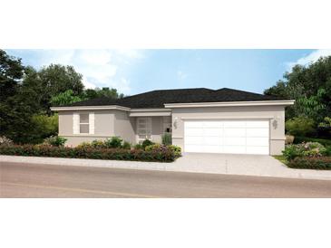 New construction home with landscaping at 1543 Mackinaw St, North Port, FL 34286