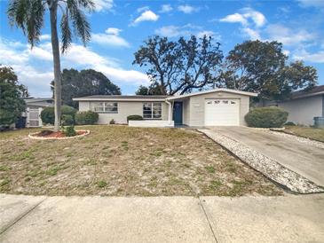 Charming single-story home featuring a well-maintained front yard and a driveway at 5321 Baroque Dr, Holiday, FL 34690