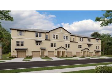 Modern townhome with attached garage at 824 Tennyson Mill Cir, Tampa, FL 33619