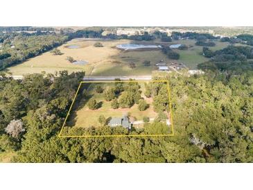 Single Gathering home surrounded by lush green landscape at 36630 Clinton Ave, Dade City, FL 33525