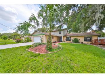 House exterior with palm tree and green lawn at 1606 Alder Way, Brandon, FL 33510