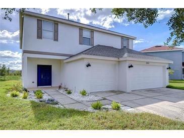 Two-story house with a two car garage and landscaped yard at 20131 Nob Oak Ave, Tampa, FL 33647