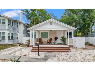 Adorable bungalow with a welcoming front porch at 609 N Osceola Ave, Clearwater, FL 33755