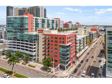 Aerial perspective of a modern building near a CVS Pharmacy at 1120 E Kennedy Blvd # 734, Tampa, FL 33602