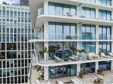 Expansive balcony offering stunning city and water views at 1000 Water St # 1103, Tampa, FL 33602