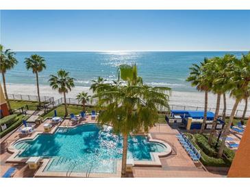 Stunning oceanfront pool and spa with beach access at 16500 Gulf Blvd # 352, North Redington Beach, FL 33708