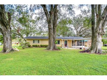 Ranch style home with mature trees and a spacious lawn at 33137 Cercelia Rd, Dade City, FL 33523