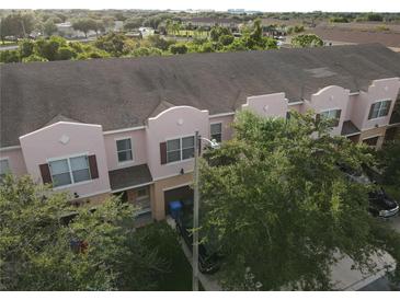 Aerial view of townhouses with parking at 13145 Sonoma Bend Pl, Gibsonton, FL 33534