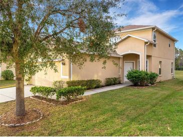 Two-story house with attached garage and landscaping at 30619 White Bird Ave, Wesley Chapel, FL 33543