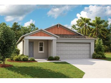 Single-story home with two-car garage at 12137 Cattleside Dr, Riverview, FL 33579