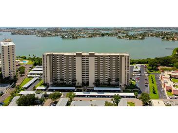 Coastal high-rise offers stunning views and resort-style amenities, including parking, pool, and tennis at 7050 Sunset S Dr # 405, South Pasadena, FL 33707