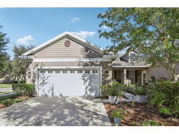 Charming one-story home with a two-car garage and well-manicured landscaping at 16020 Starling Crossing Dr, Lithia, FL 33547