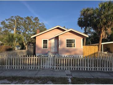 Charming pink bungalow with white picket fence at 1816 45Th S St, St Petersburg, FL 33711