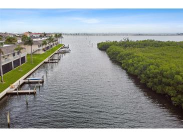 Waterfront condos feature private docks and boat slips, offering direct access to bay waters at 8829 Bay Pointe Dr # 205, Tampa, FL 33615