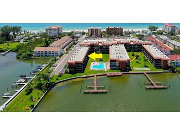 Waterfront condos with a community pool, private boat docks, and close proximity to beaches at 19701 Gulf Blvd # 328, Indian Shores, FL 33785