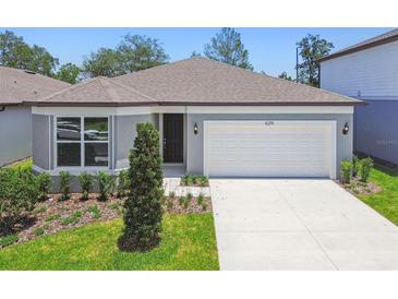 Charming single-Gathering home with a well-manicured front yard and attached two-car garage at 4219 Big Sky Dr, Spring Hill, FL 34604