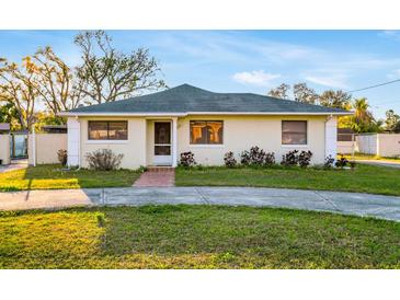 Charming single-story home with a well-maintained lawn and walkway at 4418 Carlyle Rd, Tampa, FL 33615