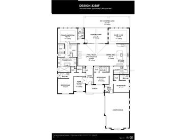 Detailed floor plan showcasing the layout of the home, including bedrooms, bathrooms, and living spaces at 5513 Creek Ridge Rd, Brooksville, FL 34601