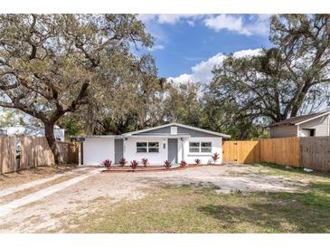 Charming single-story home with fresh exterior paint and landscaped front yard at 9607 N 13Th St, Tampa, FL 33612