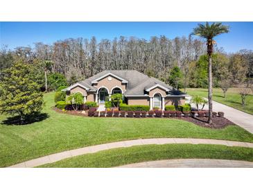 Charming single-story home with manicured lawn and inviting landscaping at 2659 Keystone Springs Rd, Tarpon Springs, FL 34688