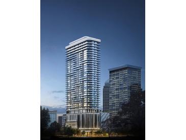 Stunning high-rise building with modern architectural design and sleek balconies, perfect for city living at 520 N Tampa St # 1906, Tampa, FL 33602