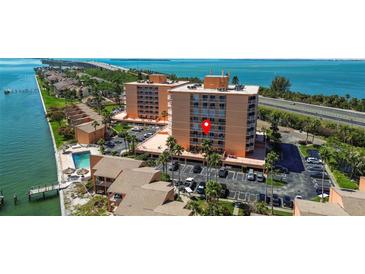 Waterfront condos include parking, swimming pool, and community features with ocean views at 7430 Sunshine Skyway S Ln # 402, St Petersburg, FL 33711