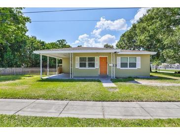 Charming single-story home with a covered porch and well-maintained lawn at 1601 24Th S St, St Petersburg, FL 33712