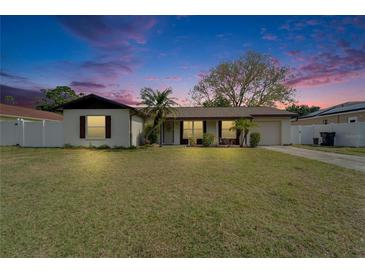Charming single-story home featuring a well-maintained lawn and front-facing garage in a quaint neighborhood at 10717 Drummond Rd, Tampa, FL 33615