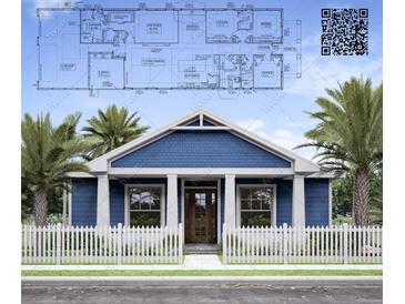 Charming single-Gathering home with a welcoming front porch, white picket fence, and lush landscaping at 324 3Rd N Ave, Safety Harbor, FL 34695