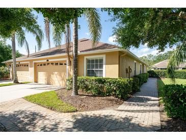 Charming single-story home with a well-manicured lawn and a two-car garage at 4235 Angelica Loop, Wesley Chapel, FL 33543