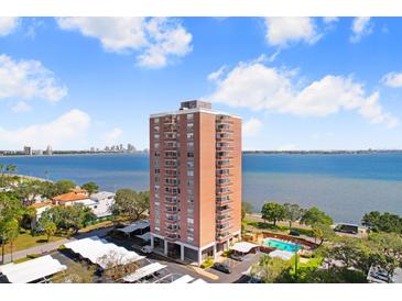 A beautiful high-rise brick condominium building situated on the waterfront at 4015 Bayshore Blvd # 8E, Tampa, FL 33611