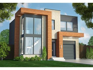 Contemporary two-story home featuring a modern design, clean lines, and large windows at 91 Avonwood, Tampa, FL 33625