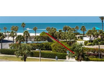 Stunning beachfront property with private beach access and gorgeous views of the ocean and nearby tennis court at 1581 Gulf Blvd # 301N, Clearwater Beach, FL 33767