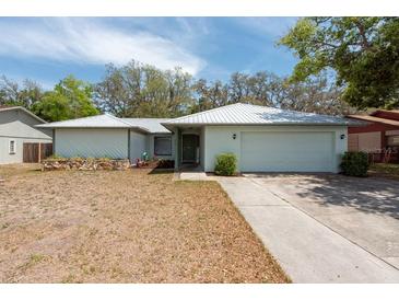 Charming single-story home featuring a two-car garage and well-maintained front yard at 2336 Windsor Oaks Ave, Lutz, FL 33549