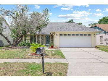 Charming single-Gathering home with well-maintained lawn, stone accents, and a two-car garage at 1227 Tuxford Dr, Brandon, FL 33511