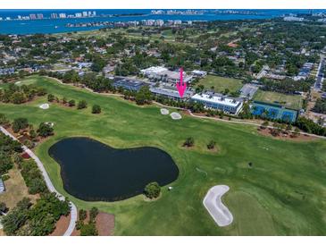 Enjoy this condo with beautiful golf course views, a serene pond, and tennis courts within close proximity to the building at 919 Osceola Rd # 202, Belleair, FL 33756