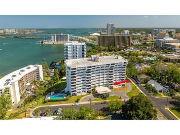 Stunning high-rise condo with beautiful views of the bay and cityscape, near pool, and secured entry at 30 Turner St # 202, Clearwater, FL 33756