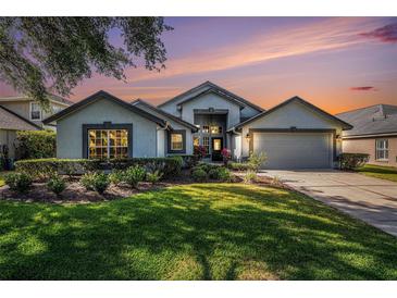 Charming single-Gathering home with a well-manicured lawn and a two-car garage at 3023 Bent Creek Dr, Valrico, FL 33596
