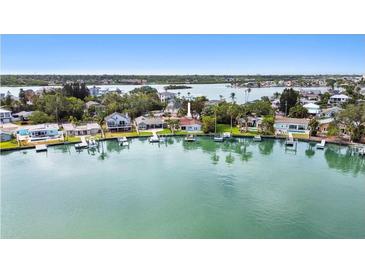 Beautiful waterfront property with private boat dock perfect for relaxing and enjoying scenic water views at 425 12Th Ave, Indian Rocks Beach, FL 33785