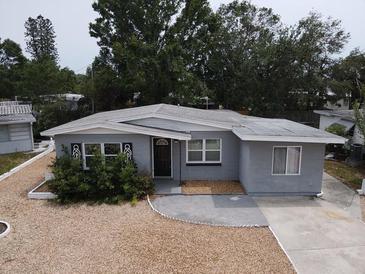 Charming single-story home with a well-maintained front yard and neutral gray paint at 6710 Hibiscus S Ave, South Pasadena, FL 33707