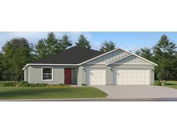 Charming single-story home with a well-maintained lawn and a two-car garage in a nice neighborhood at 10270 Purple Leaf Ct, Riverview, FL 33578