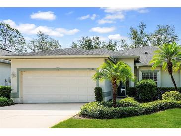Charming single-story home with a two-car garage and well-maintained landscaping at 19025 Callaway Ct, Tampa, FL 33647