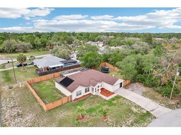 Charming single-story home with a fenced backyard and a well-maintained lawn in a serene neighborhood at 12279 Elmore Dr, Spring Hill, FL 34609