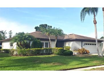 Charming one-story home with well-maintained landscaping and a two-car garage at 50 Water Oak Way, Oldsmar, FL 34677