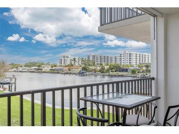 Beautiful balcony with river views and outdoor seating, perfect for relaxing or entertaining guests at 3789 46Th S Ave # 204, St Petersburg, FL 33711