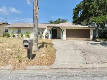 Charming single-story home featuring a well-kept lawn, a two-car garage, and a mailbox in the front yard at 8630 134Th St, Seminole, FL 33776