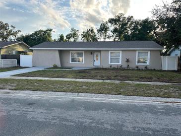 Charming single-story home with neutral paint, white trim and tidy front yard, offering curb appeal at 1215 Windsor Cir, Brandon, FL 33510